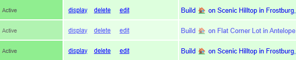 Screenshot showing an active Craigslist ad listing land for sale with all details visible.